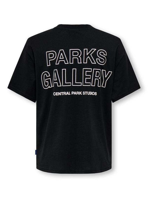 Only &amp; Sons Junior Relaxed Short Sleeve T-Shirt Parks Gallery - Black