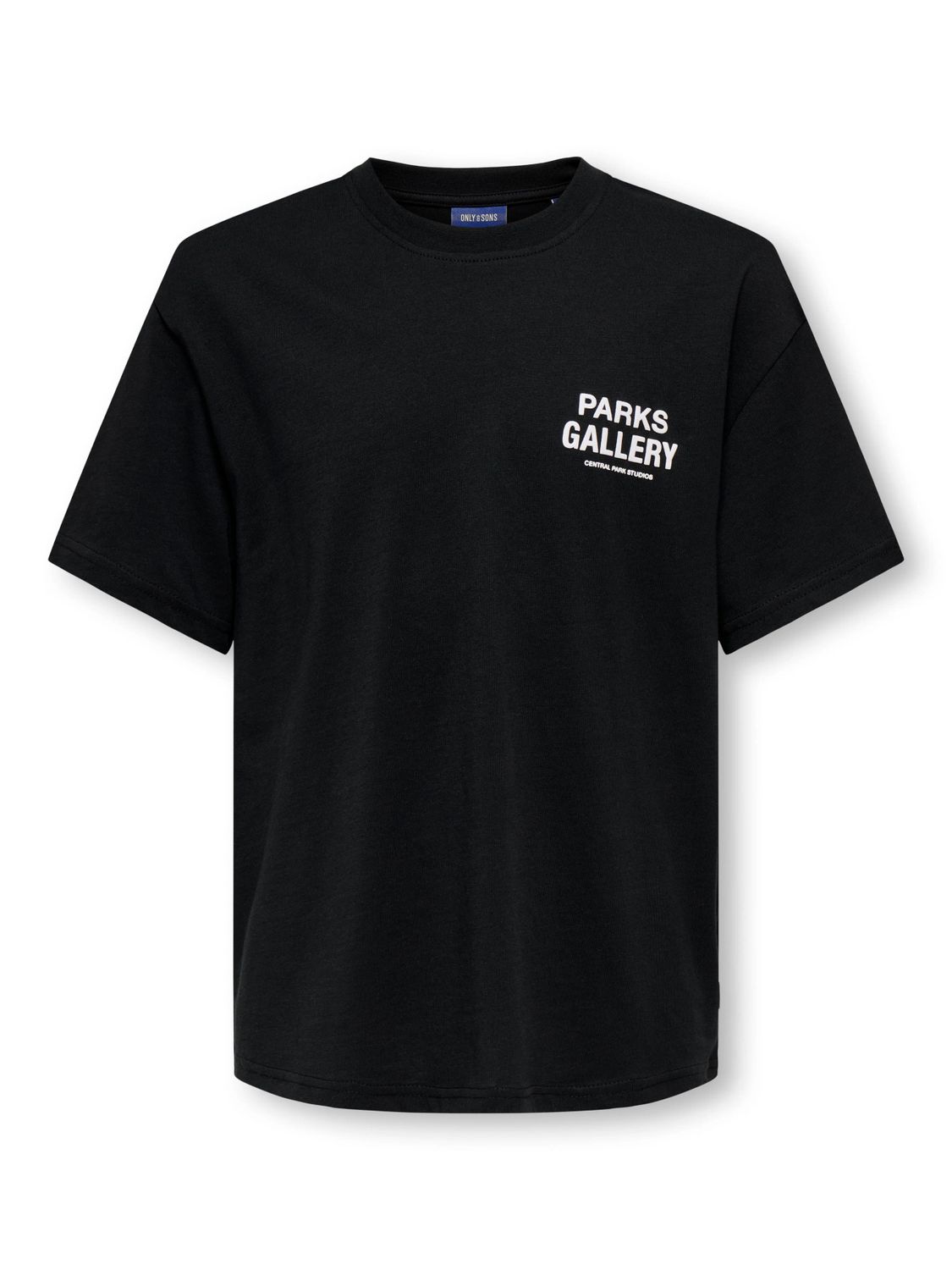 Only &amp; Sons Junior Relaxed Short Sleeve T-Shirt Parks Gallery - Black, Kleur: Black CENTRAL PARK STUDIO, Maat: 146/152
