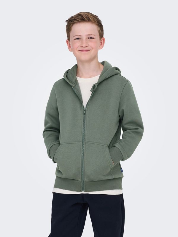 Only &amp; Sons Junior Zip Through Hoodie Sweatshirt Ceres - Castor Gray