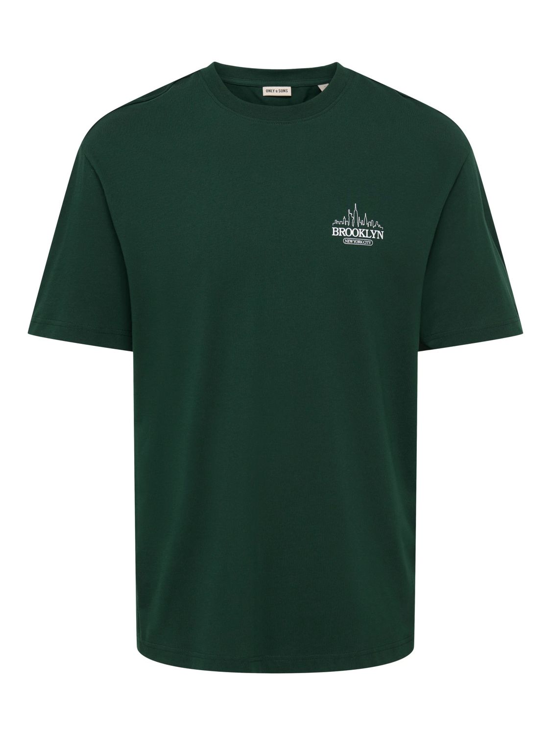 Only &amp; Sons T-Shirt Axel Brooklyn- Pine Grove, Kleur: Pine Grove BROOKLYN, Maat: L