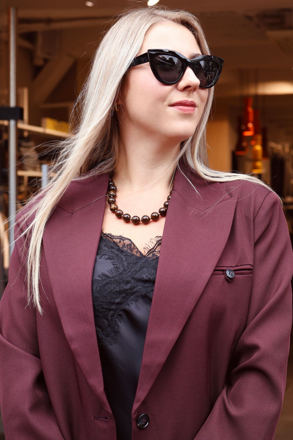 Ambika jas Clara - Bodro, Kleur: Bordo, Maat: S/M