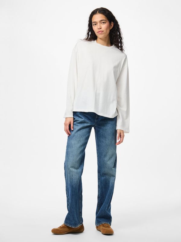 Pieces Long Sleeve Top Sadie Jrs - Cloud Dancer