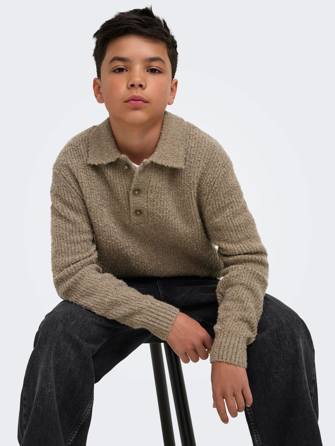 Only &amp; Sons Junior Polo Dale - Walnut, Kleur: Walnut, Maat: 146/152