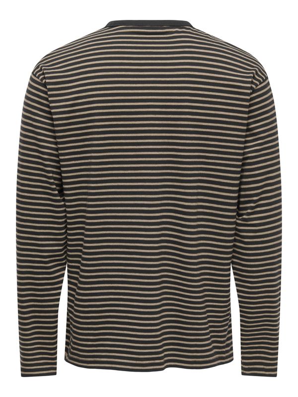 Only &amp; Sons T-Shirt George - Black + brown