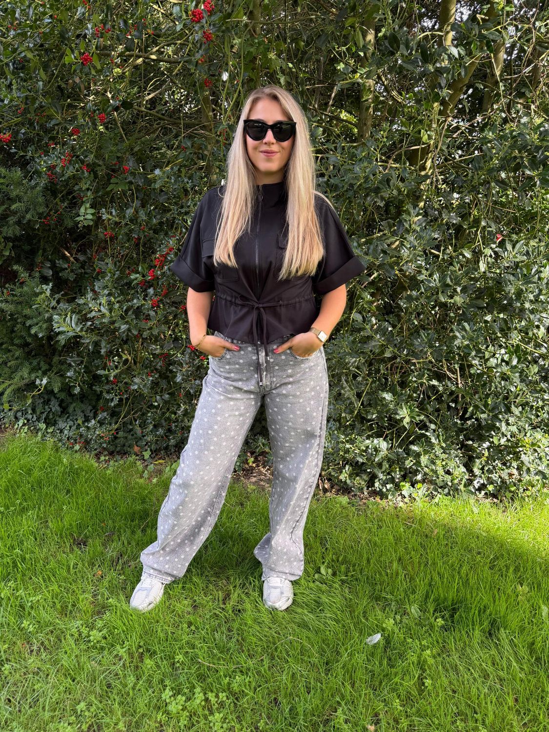 Queen Hearts-Ballon jeans 6, Kleur: Grey, Maat: XS