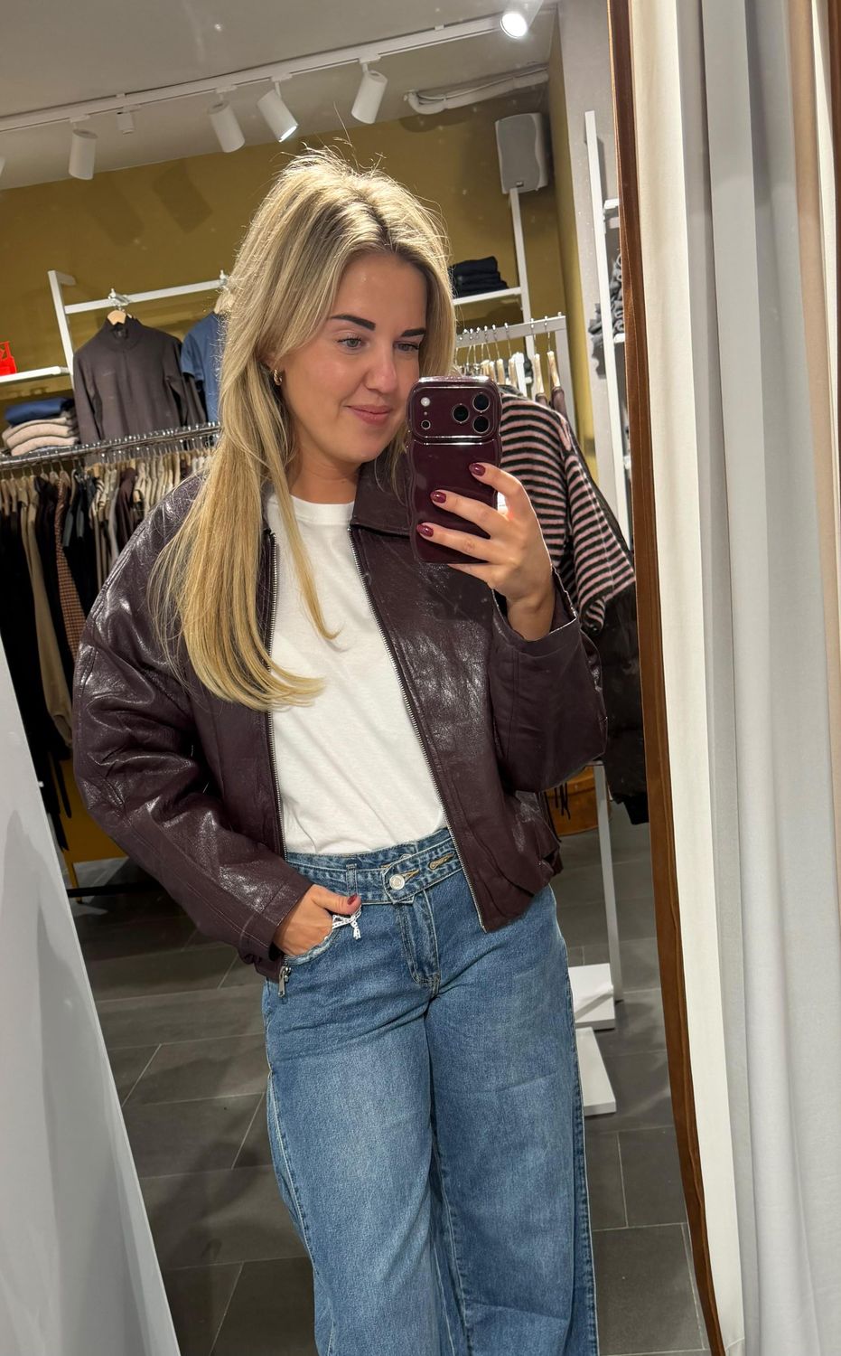 Savinni Jas Saar - plum, Kleur: Plum, Maat: one size