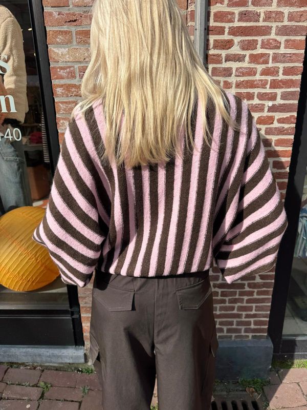 Ambika Trui Puk - bruin roze