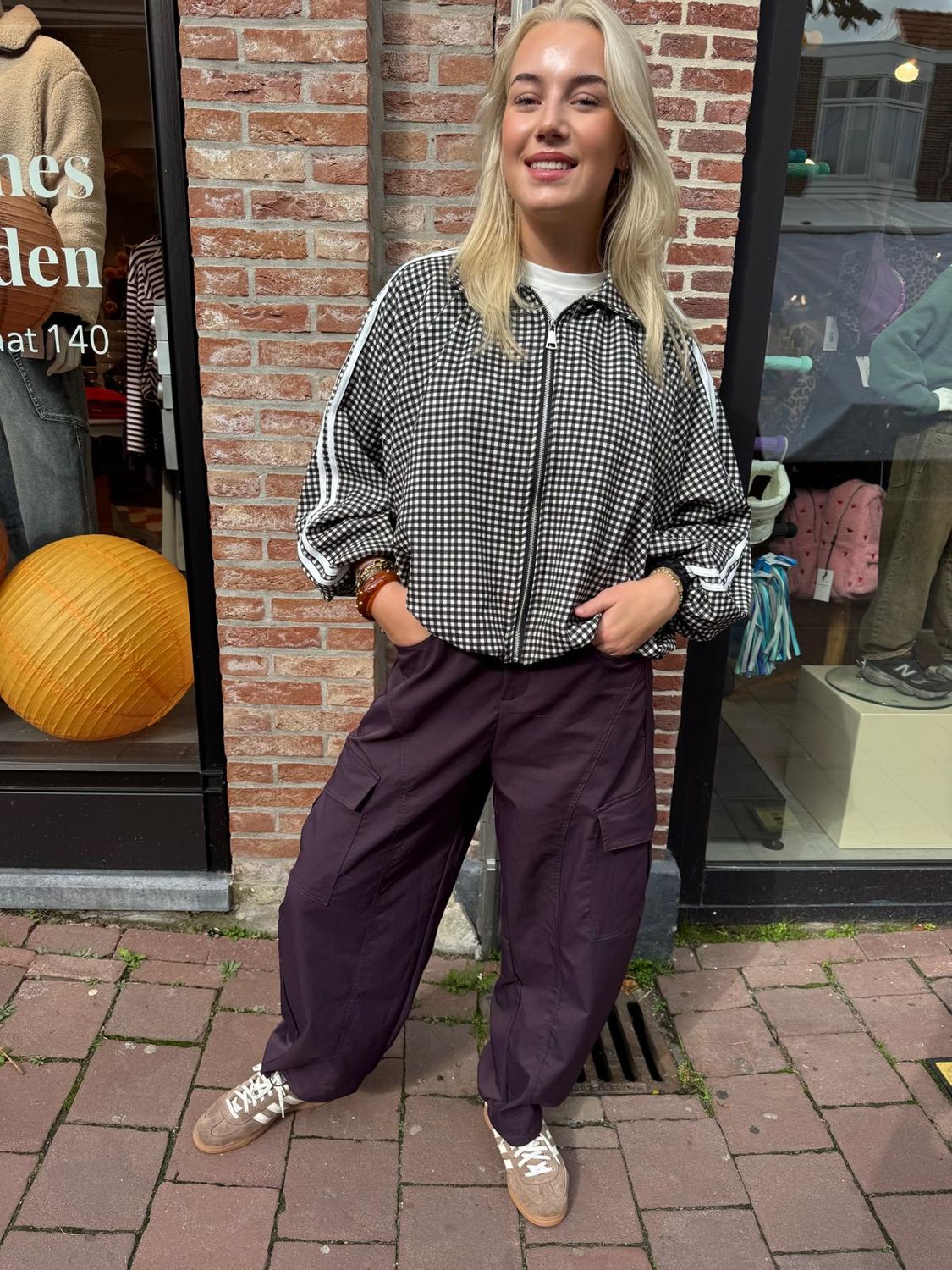 Ambika Broek Alyna - plum, Kleur: Plum, Maat: S
