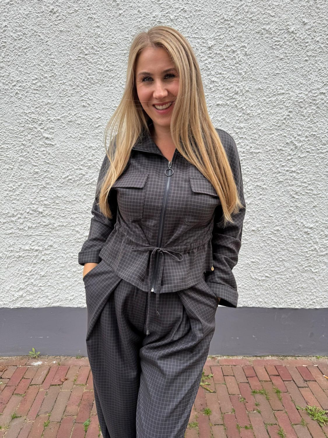 Ambika Jas Daphne - blauw grijs, Kleur: Blue Black, Maat: S/M