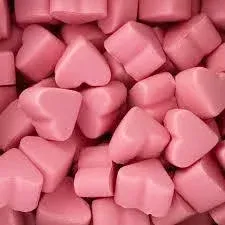 Nubes de corazones de fresa