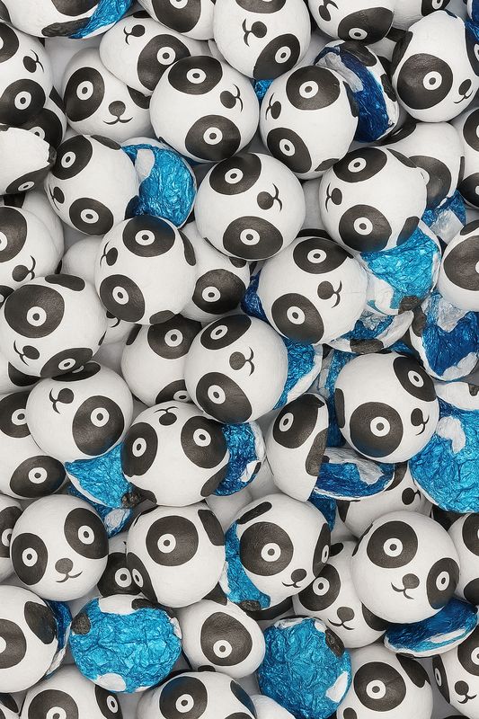 Osos pandas de chocolate