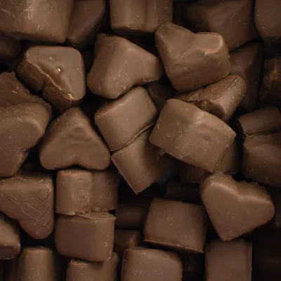 Chocolates de corazón de fini
