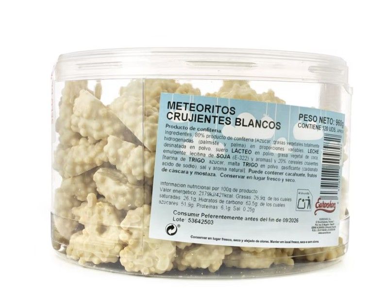 Meteoritos de chocolate