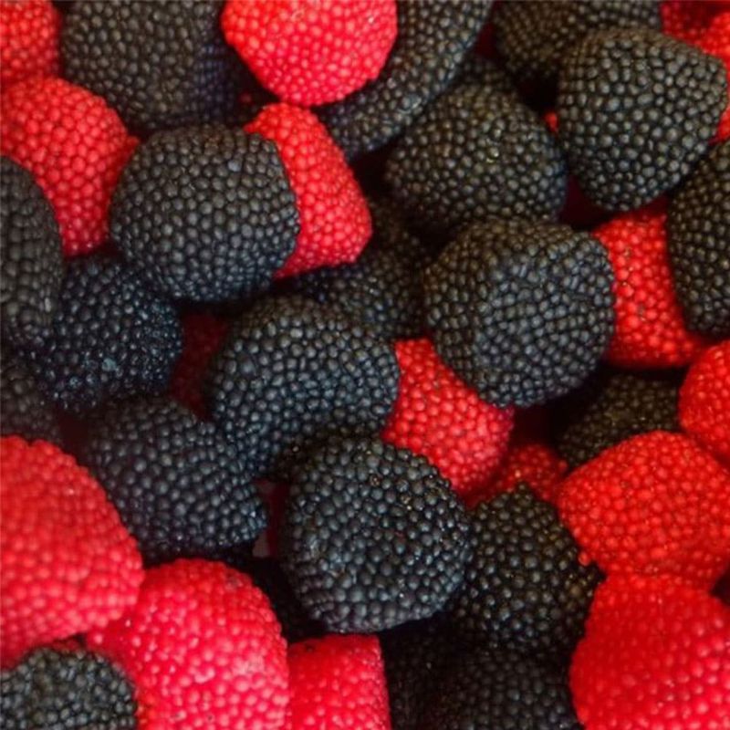 Moras grandes Rojas Y Negras
