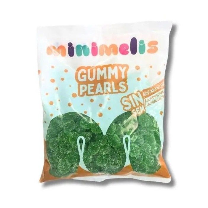 Golosinas sin azúcar Minimelis Perlas Verdes rebozadas