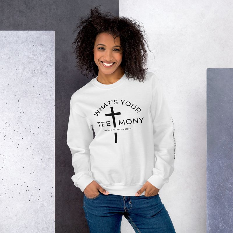 Cross Tee-mony, Classic Fit Unisex Sweatshirt