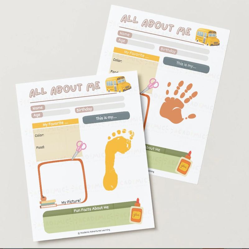 All About Me Page