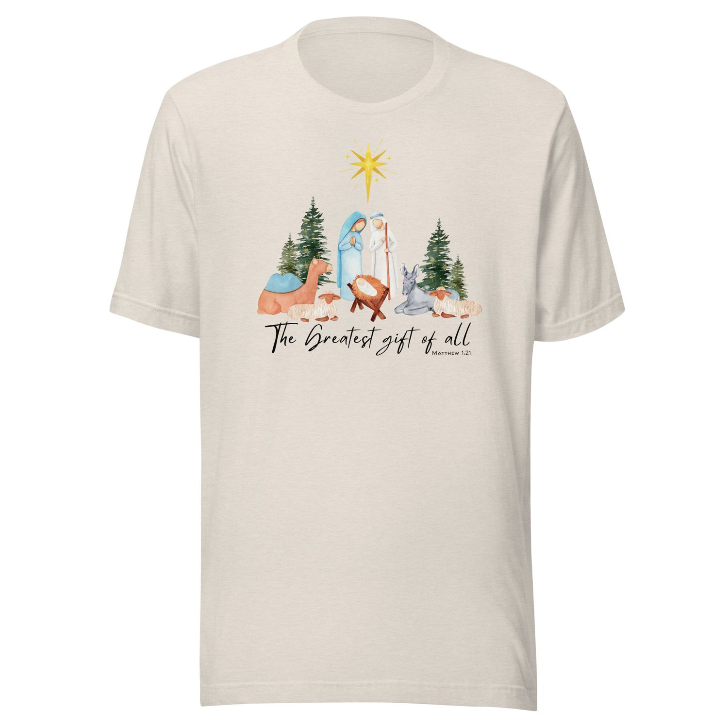 The Greatest Gift of All- Unisex Christian Christmas T-Shirt