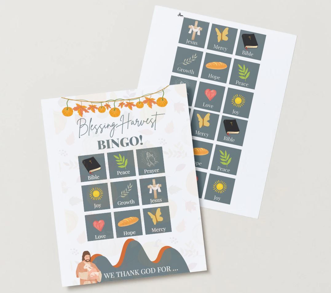 Blessing Harvest Bingo Game