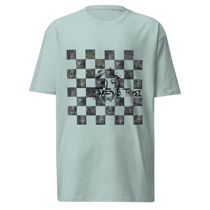 Trust Jesus Graphic- Men’s Premium Cotton Heavyweight Tee