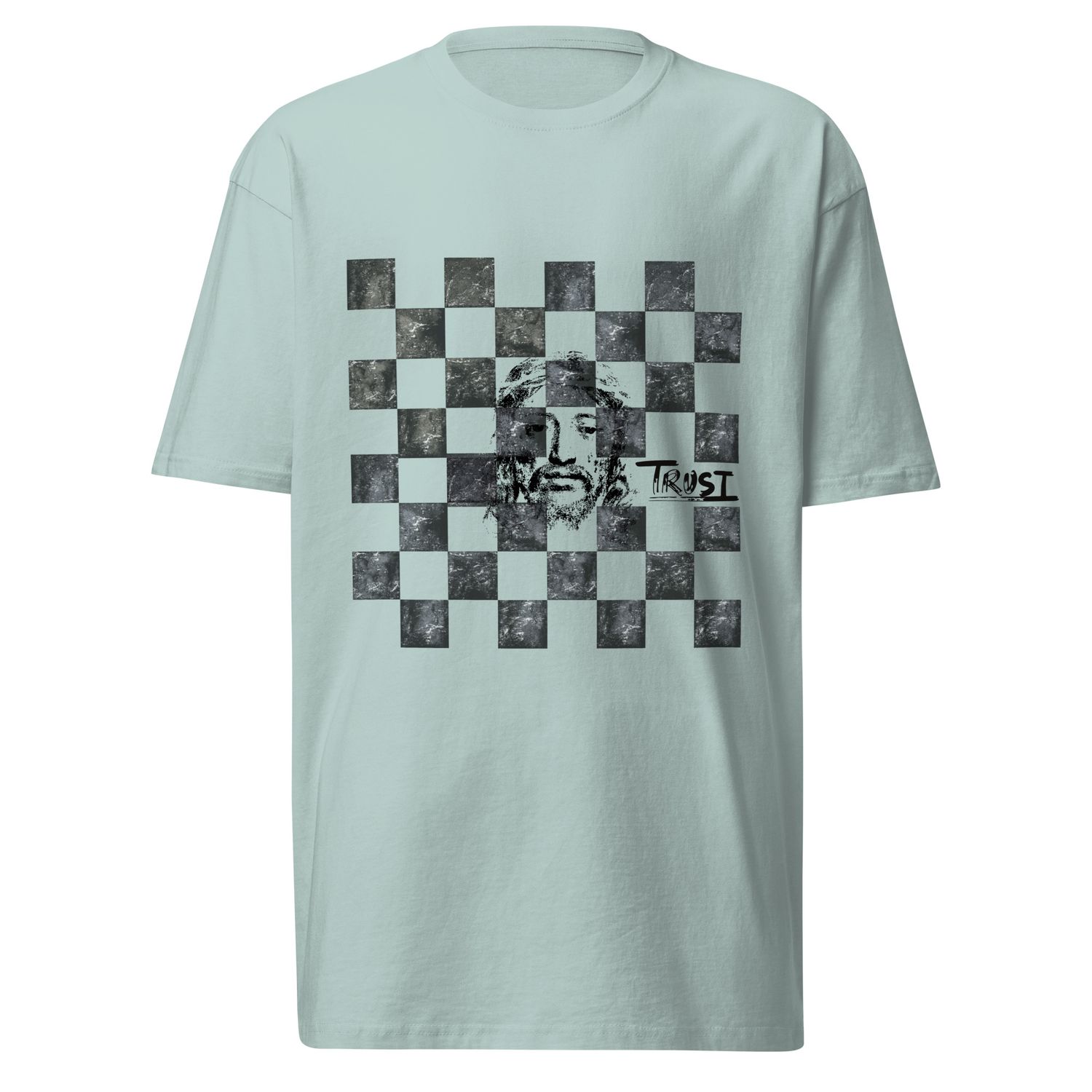 Trust Jesus Graphic- Men’s Premium Cotton Heavyweight Tee