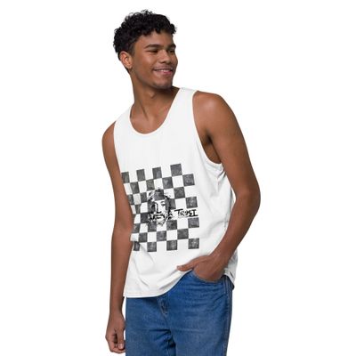 Trust Jesus Graphic- Men’s Premium Tank Top