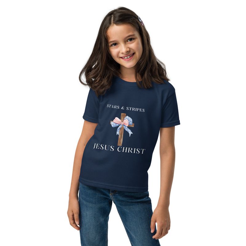 Stars and Stripes Jesus Christ- Youth Tee