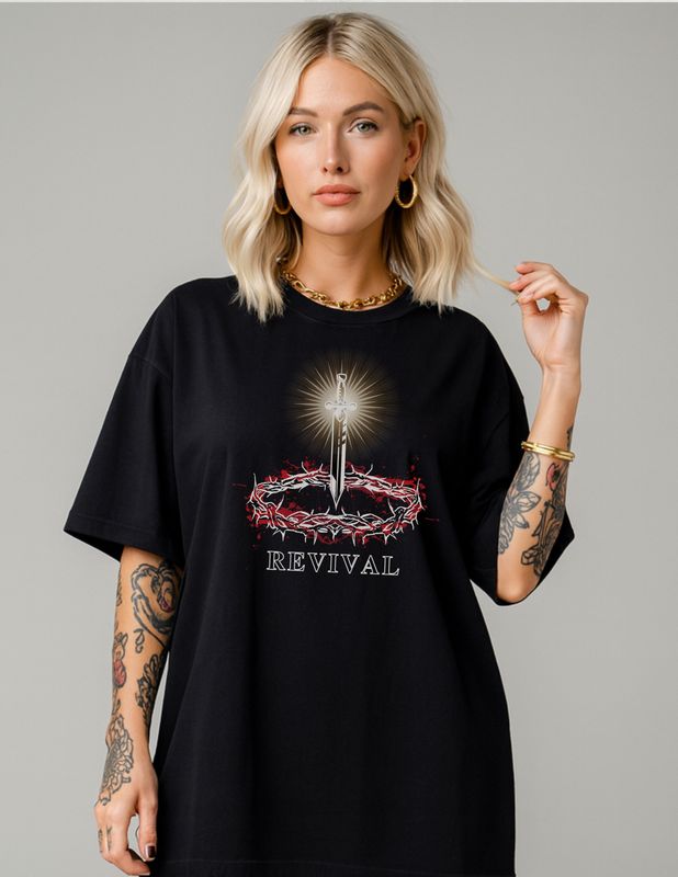 Crown Revival Unisex Oversized Tee