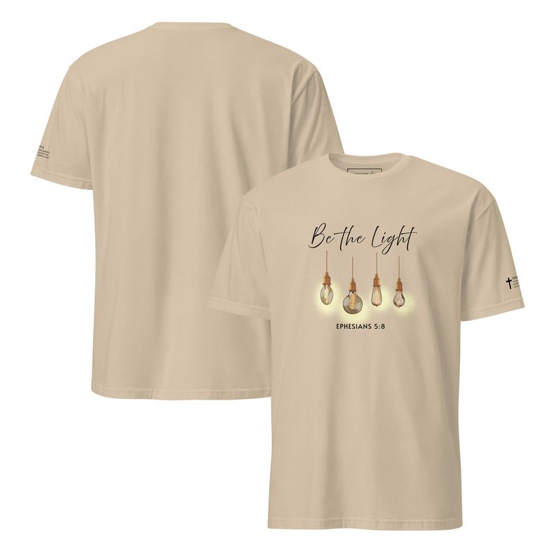 Be the Light- Soft Cotton Short-Sleeve Shirt