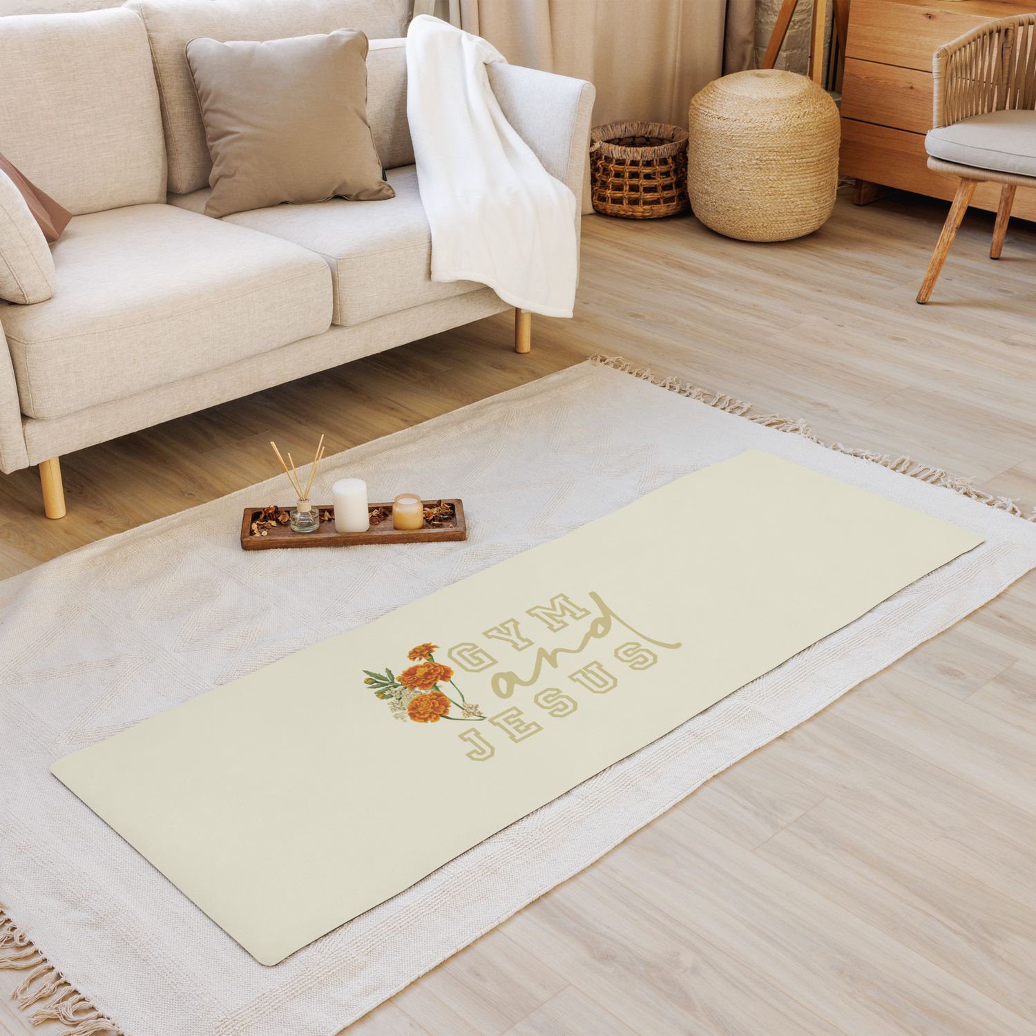 Gym and Jesus- Gym mat