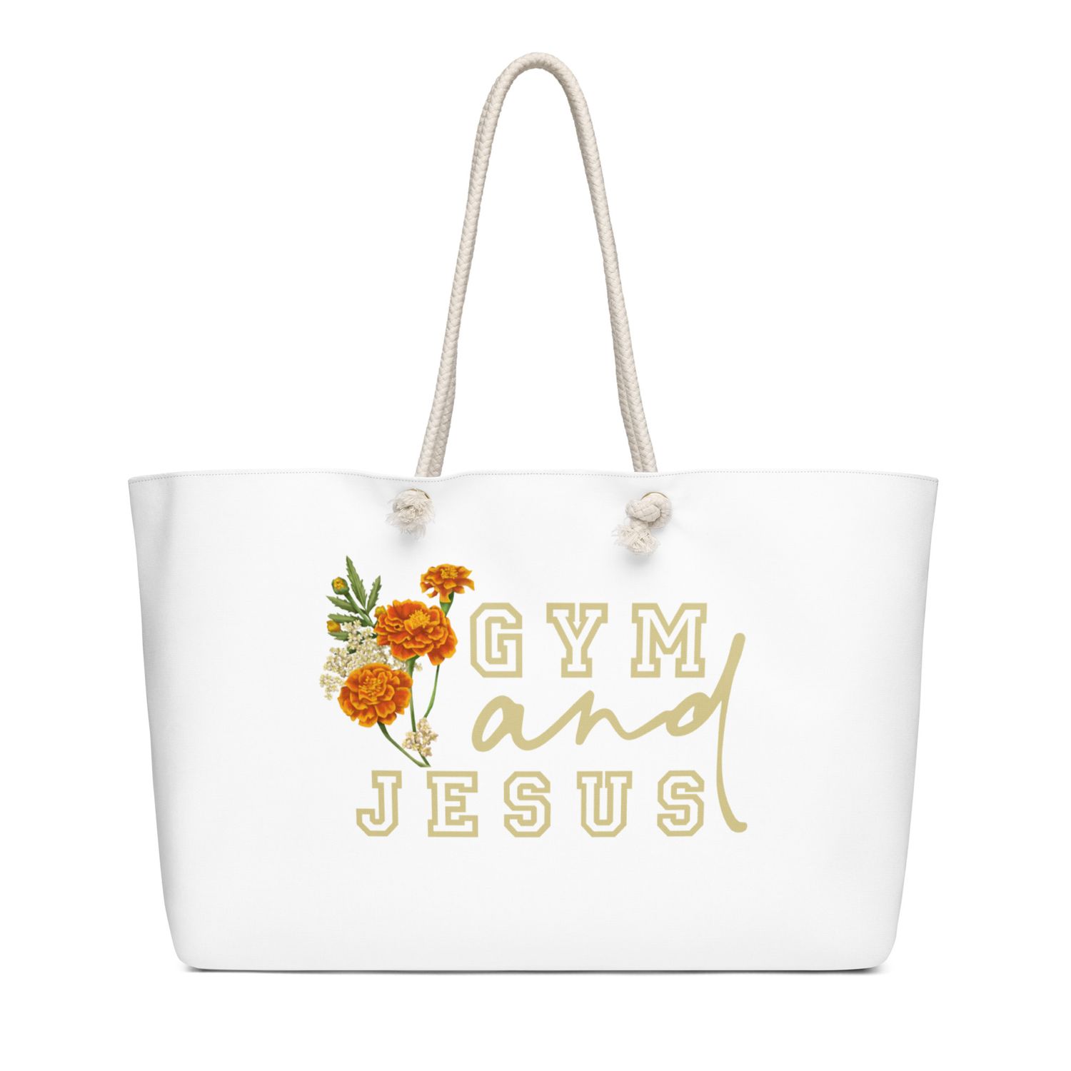 Gym and Jesus- Oversized Bag