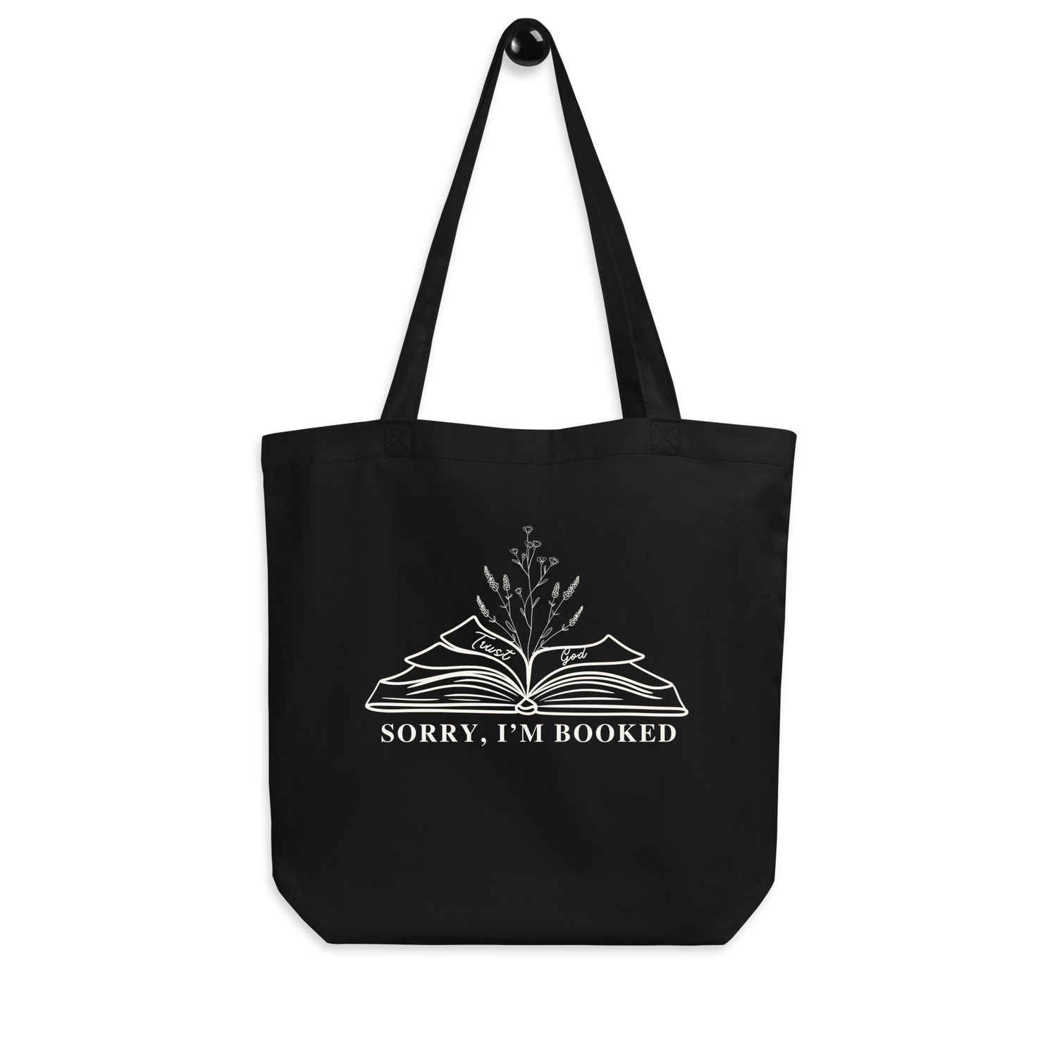 100% Organic Cotton &#39;Sorry I&#39;m Booked&#39;- Tote Bag