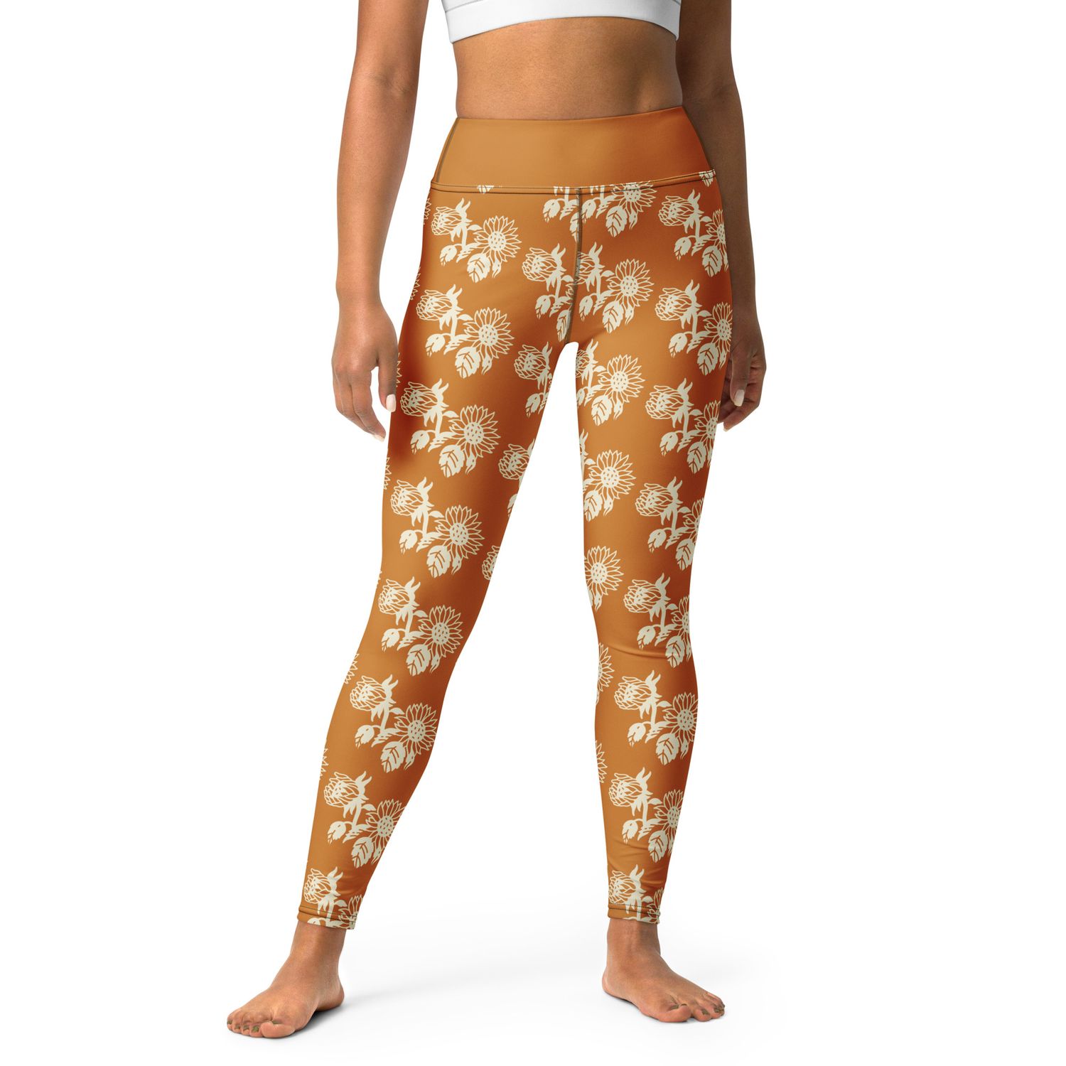 Flower Gym and Jesus-Adult Leggings