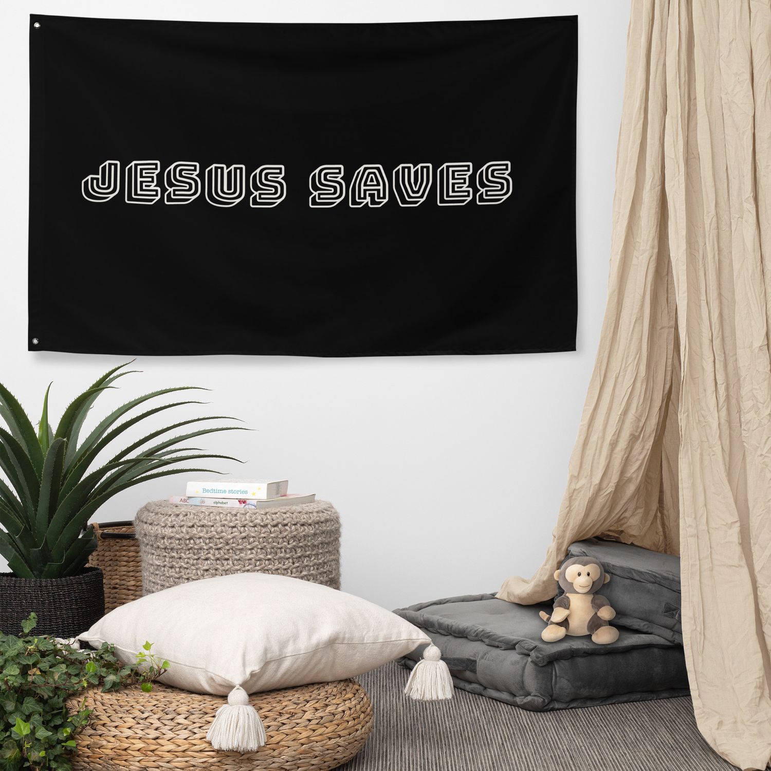 Jesus Saves Flag