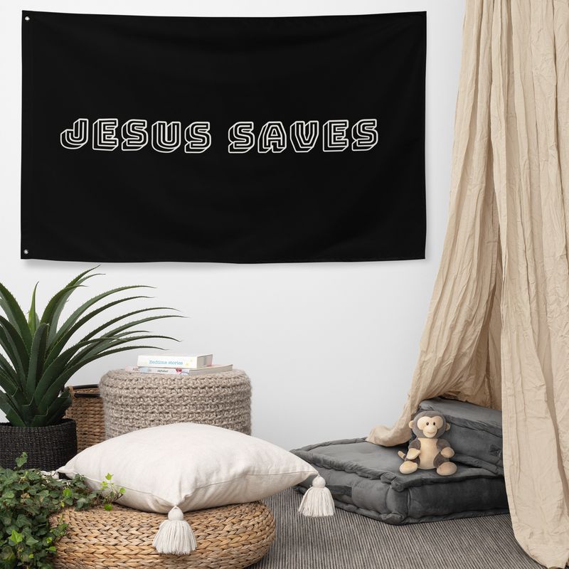 Jesus Saves Flag