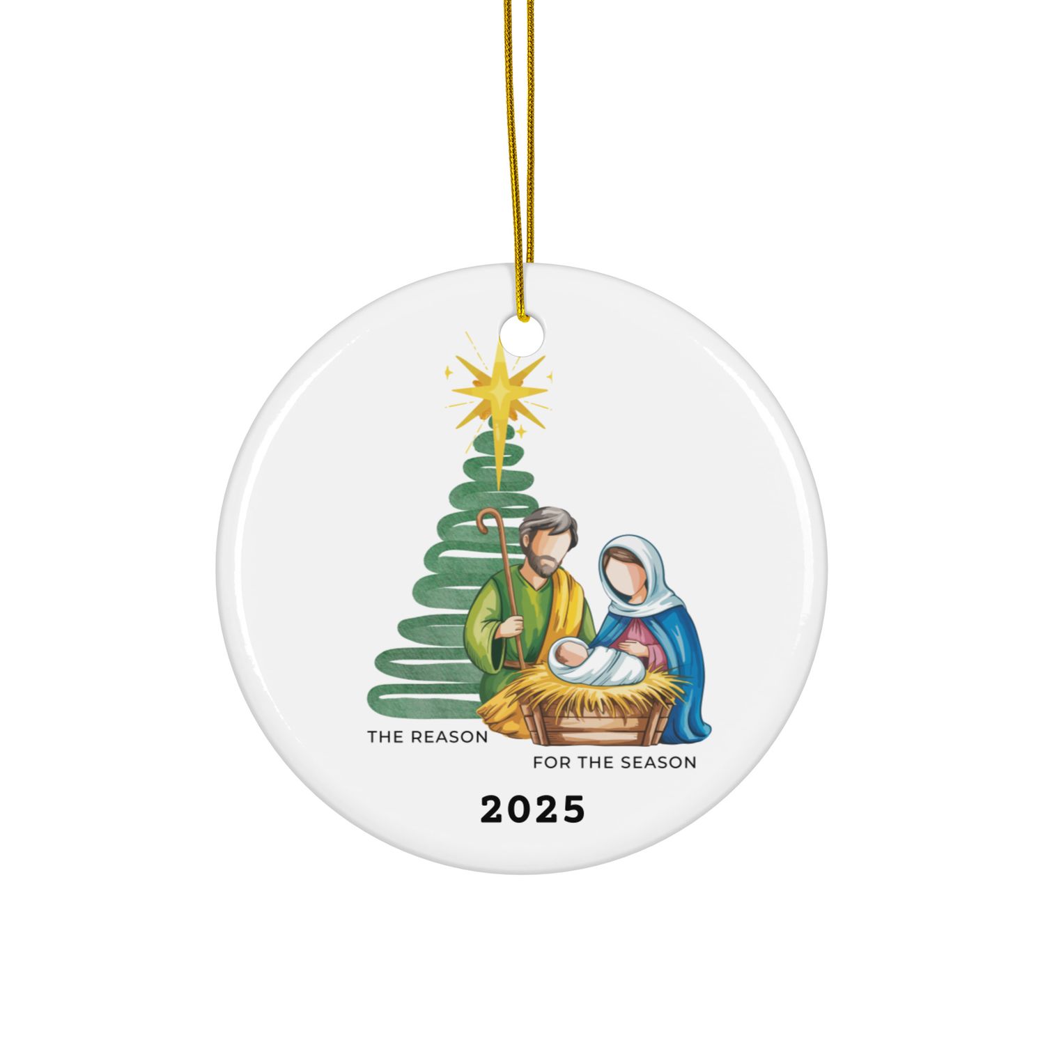 The Reason for the Season 2025 Ceramic Ornament