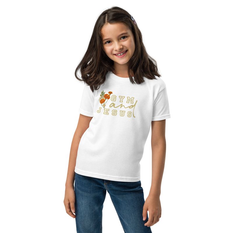 Flower Gym and Jesus- Youth Tee