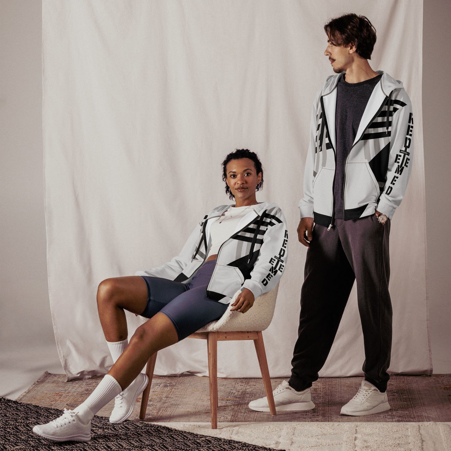 Redeemed-Unisex Jacket Hooded Zip up