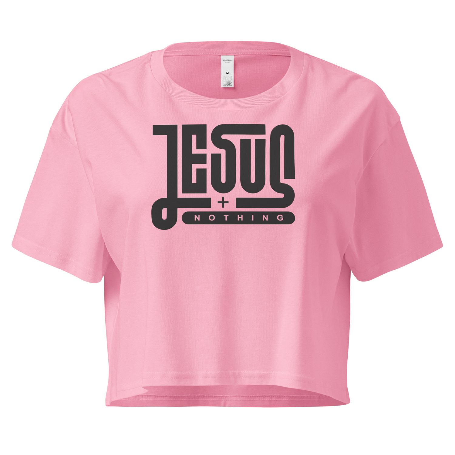 Jesus Nothing Short Sleeve Women's Crop Top