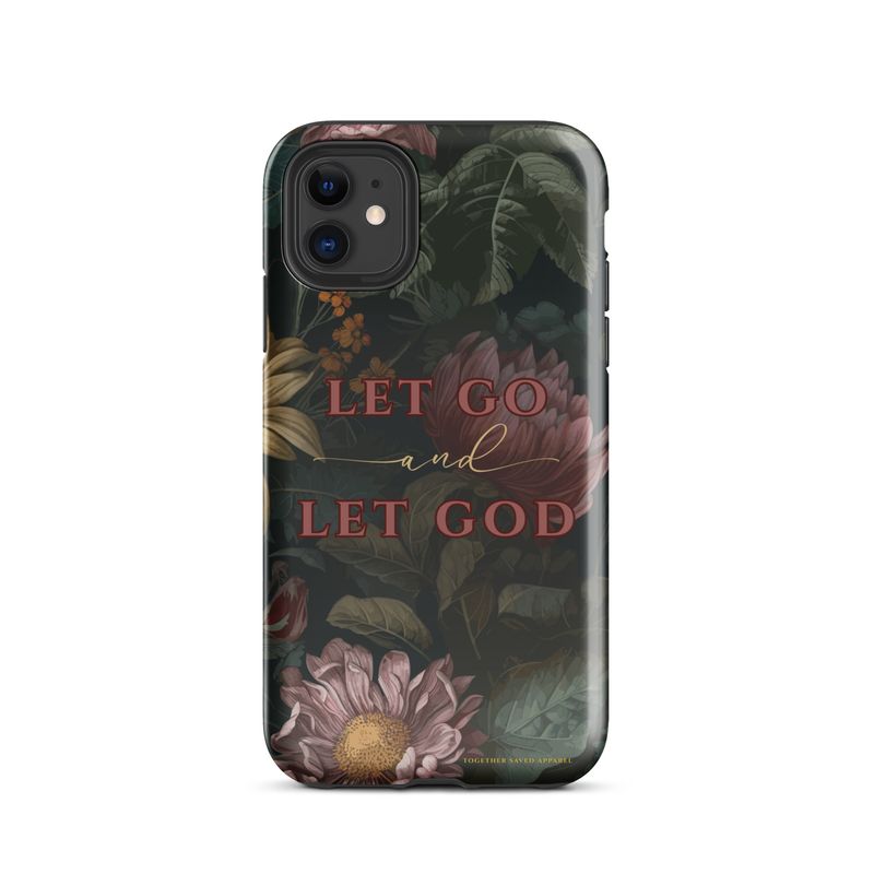 Let go and Let God-Black-Tough Case for iPhone®