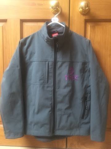 Grey with purple embroidery front and back. Sizes small to xxl. Kids sizes available too. Price £32.99