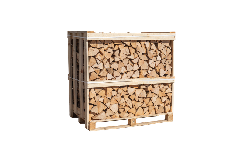 Brennholz 1 RM Esche auf Palette - 25 cm - ofenfertig