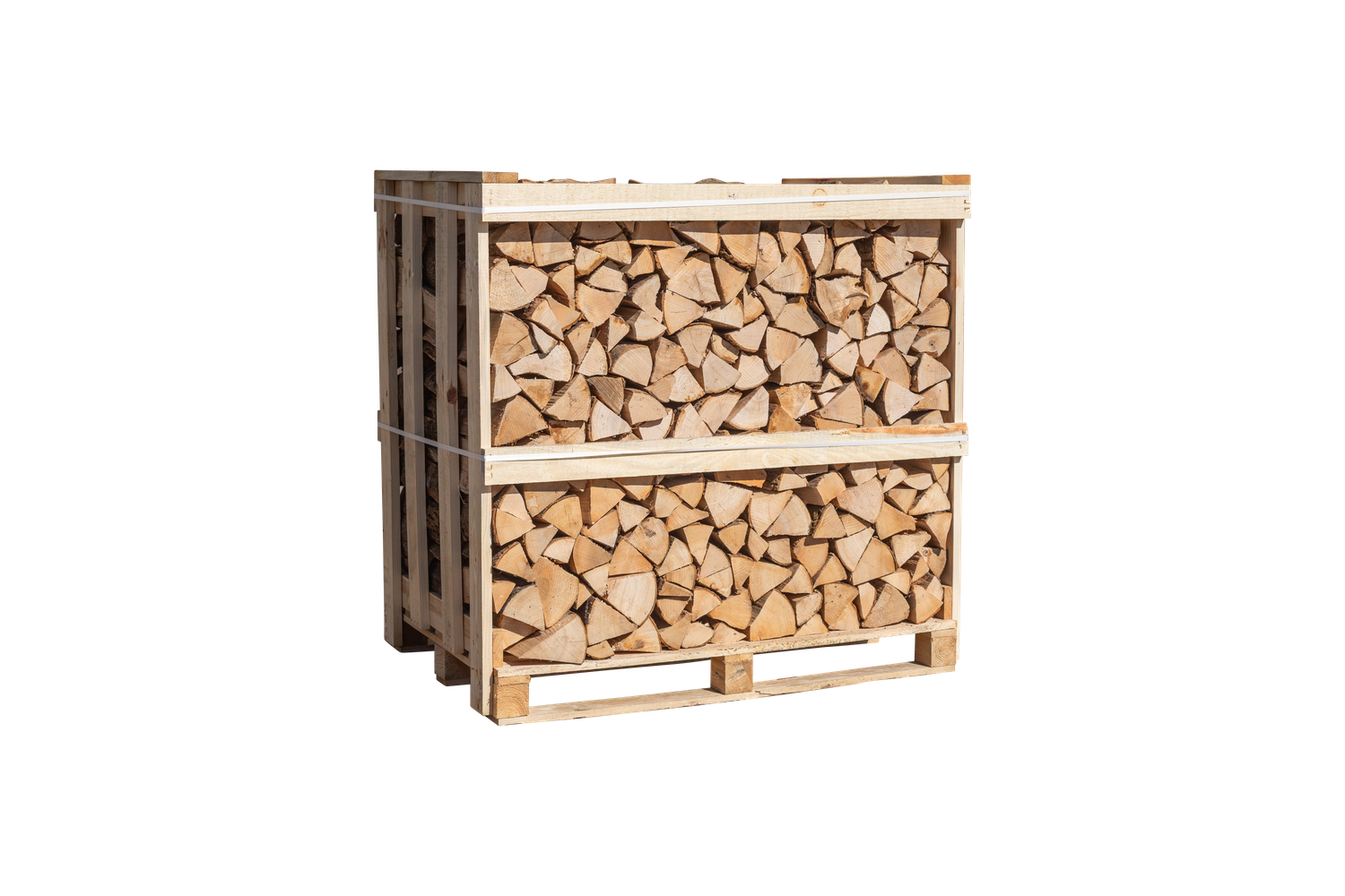 Brennholz 1 RM Esche auf Palette - 25 cm - ofenfertig