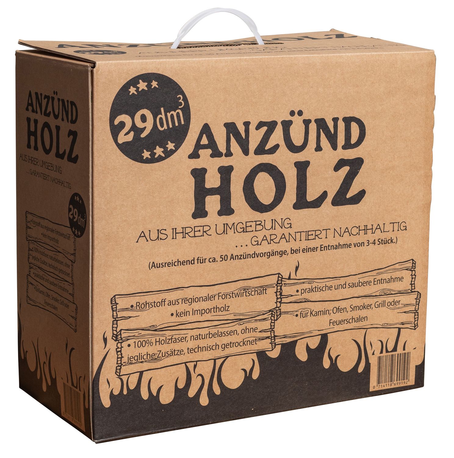 Anzündholz Karton (ca. 12 kg) Anzündholz Karton (ca. 12 kg)