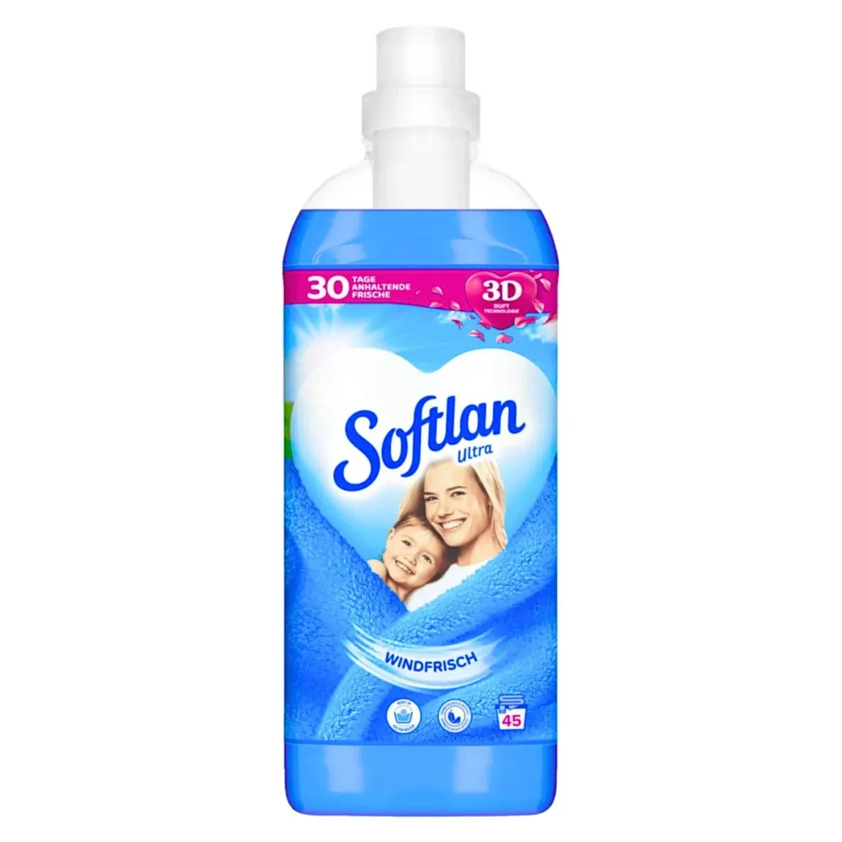 Softlan Windfrisch Niebieski Płyn do Płukania Świeży Wiatr 45 prań (Niemcy)