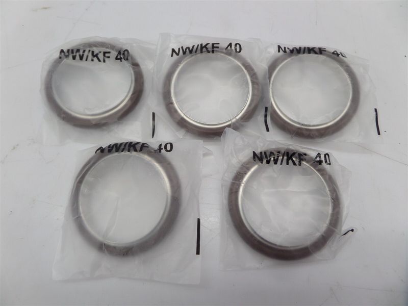 Lot Of 5 - KF-40 NW-40 Gasket Vacuum Center Rings