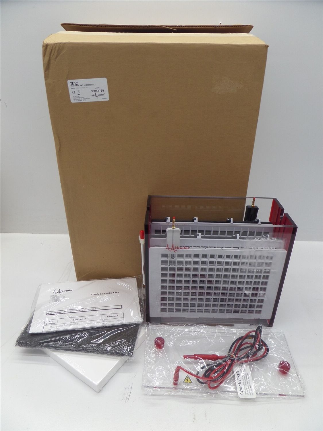 Hoefer TE42 Electrophoresis Transphor Unit w/ 2 Cassettes