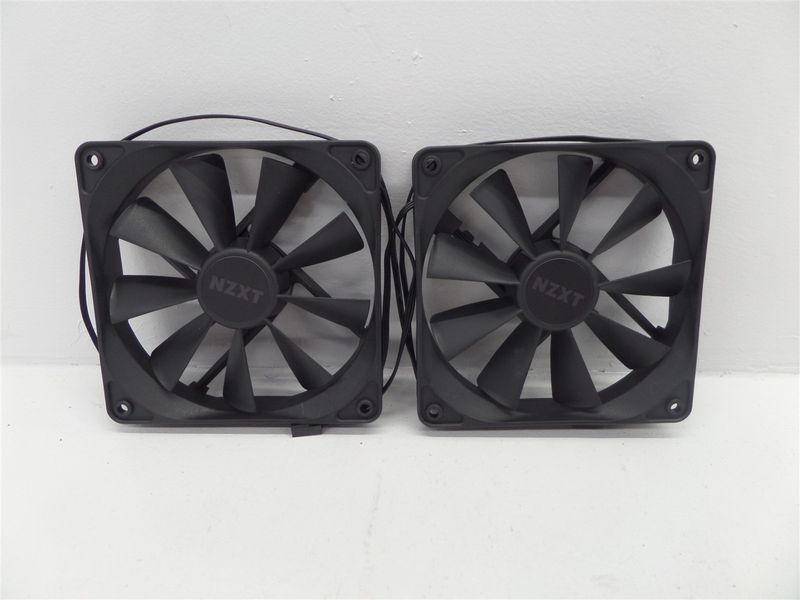 Lot Of 2- NZXT RF-AF12C-RB Rifle Bearing 120mm Case Fan
