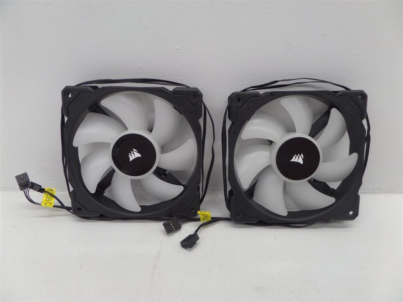 Lot Of 2 - Corsair RWF0041 12V 0.225A 120mm RGB Case Fan