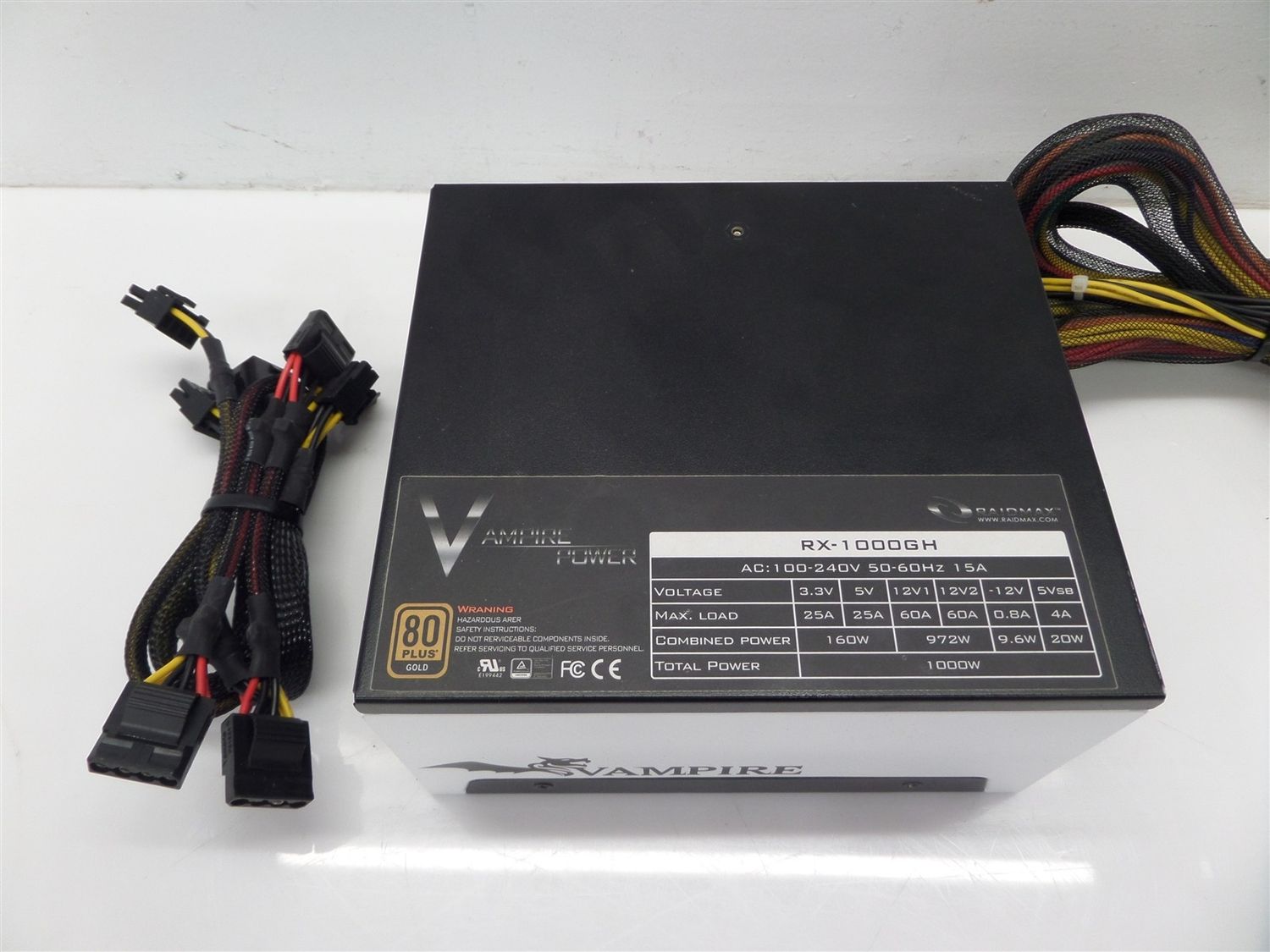 RaidMax Vampire RX-1000GH 1000W 80 Plus Gold Power Supply